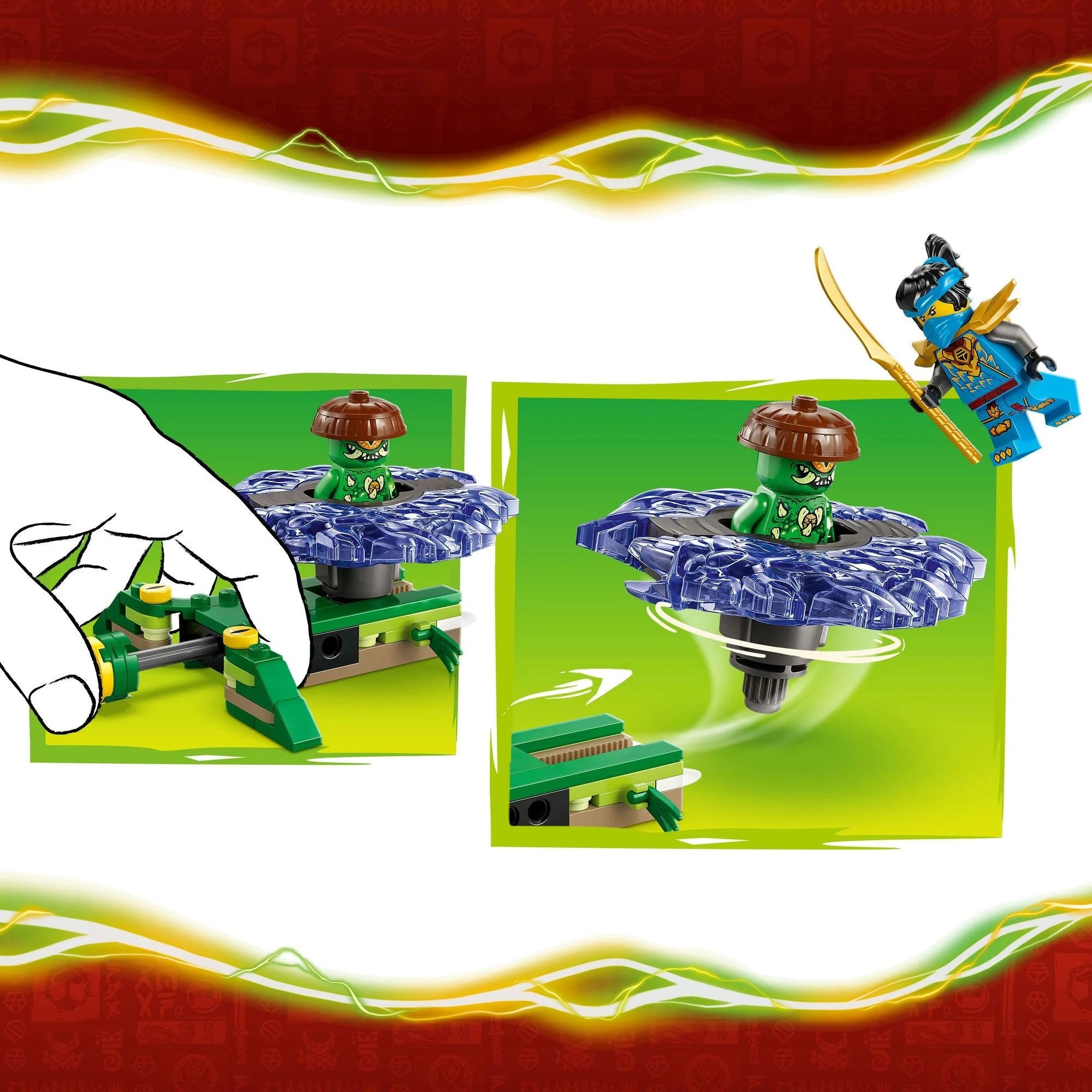 Lego NInjago 71849 Nya vs Mutation Monster Spinner