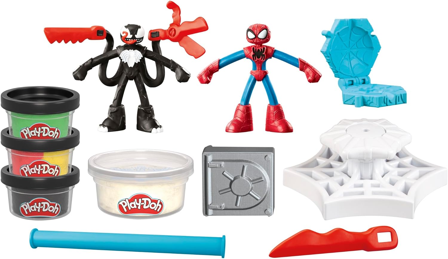 Play-Doh SpiderMan Launch And Slice Battle Playset