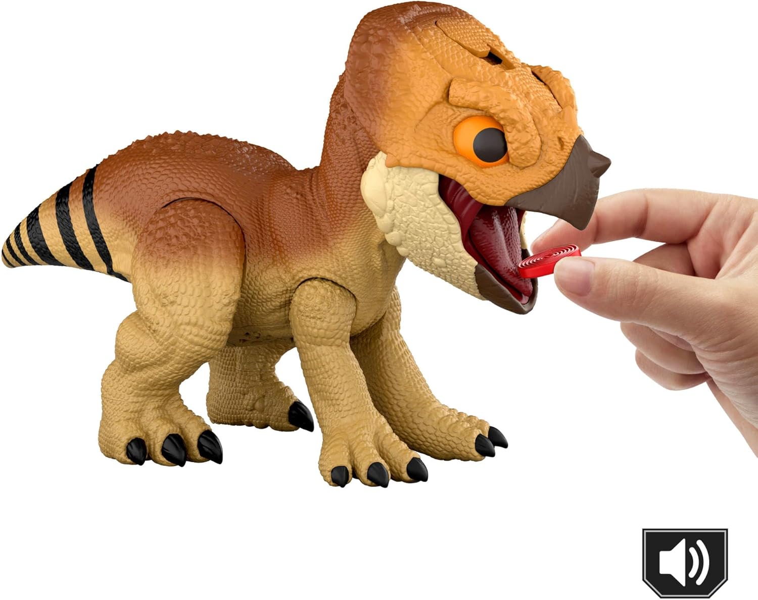 Jurassic World Primal Protector Aquilops Dolores Dinosaur With Sound