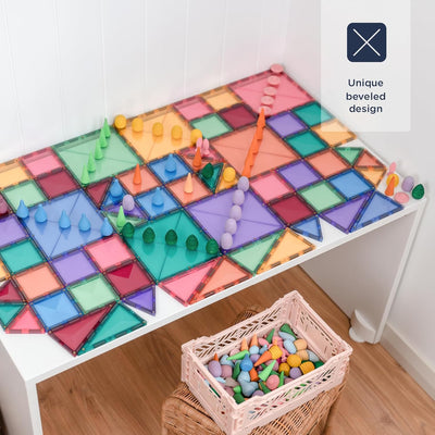 Connetix Magnetic Tiles Pastel Starter Pack 64pc