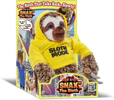 Snax The Sloth Animated Soft Toy