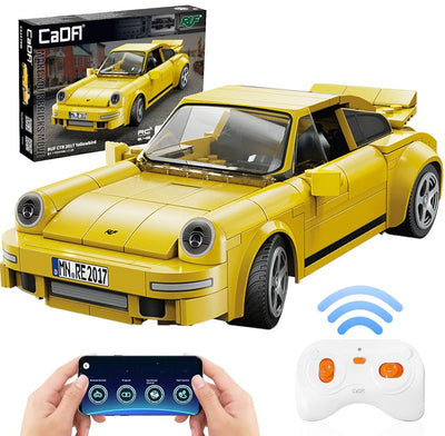 CaDA RUF CTR 2017 Yellowbird Remote Control Sports Car Construction Set 1:20
