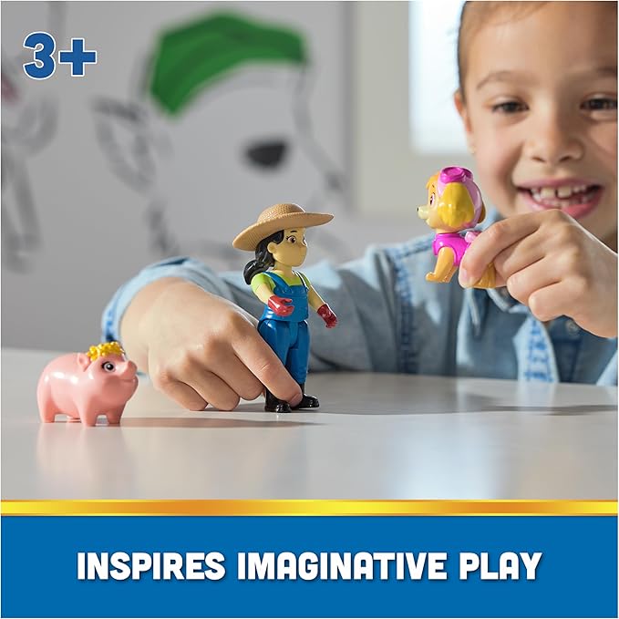 Paw Patrol Hero Pup Figure Pack Skye And Farmer Yumi