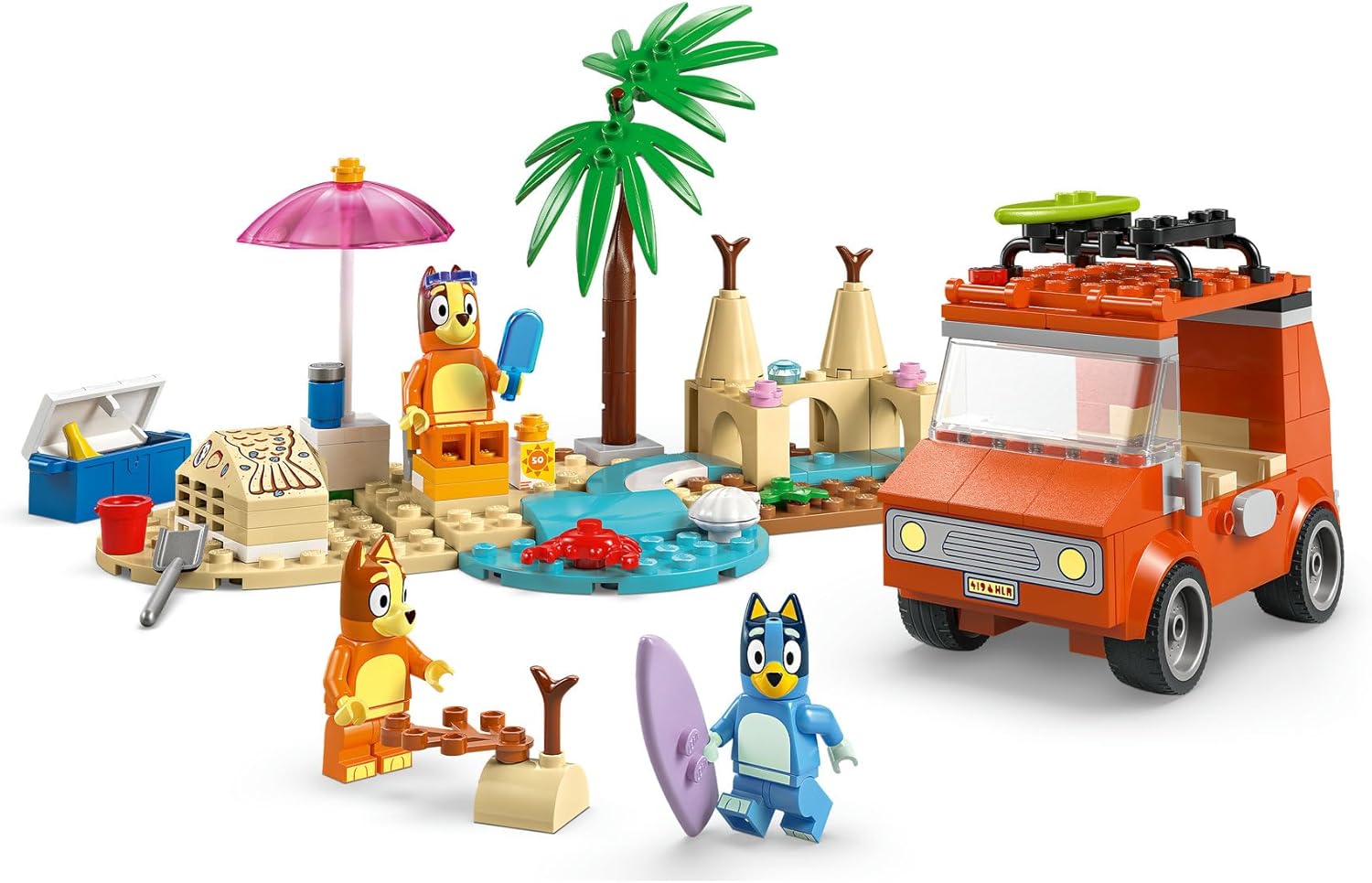 Lego Bluey 11202 Bluey's Beach And family Car Trip