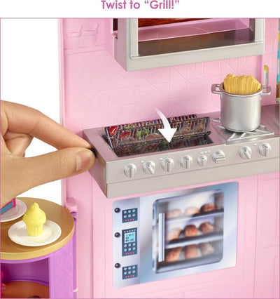 Barbie Cook N' Grill Restaurant And Doll Playset