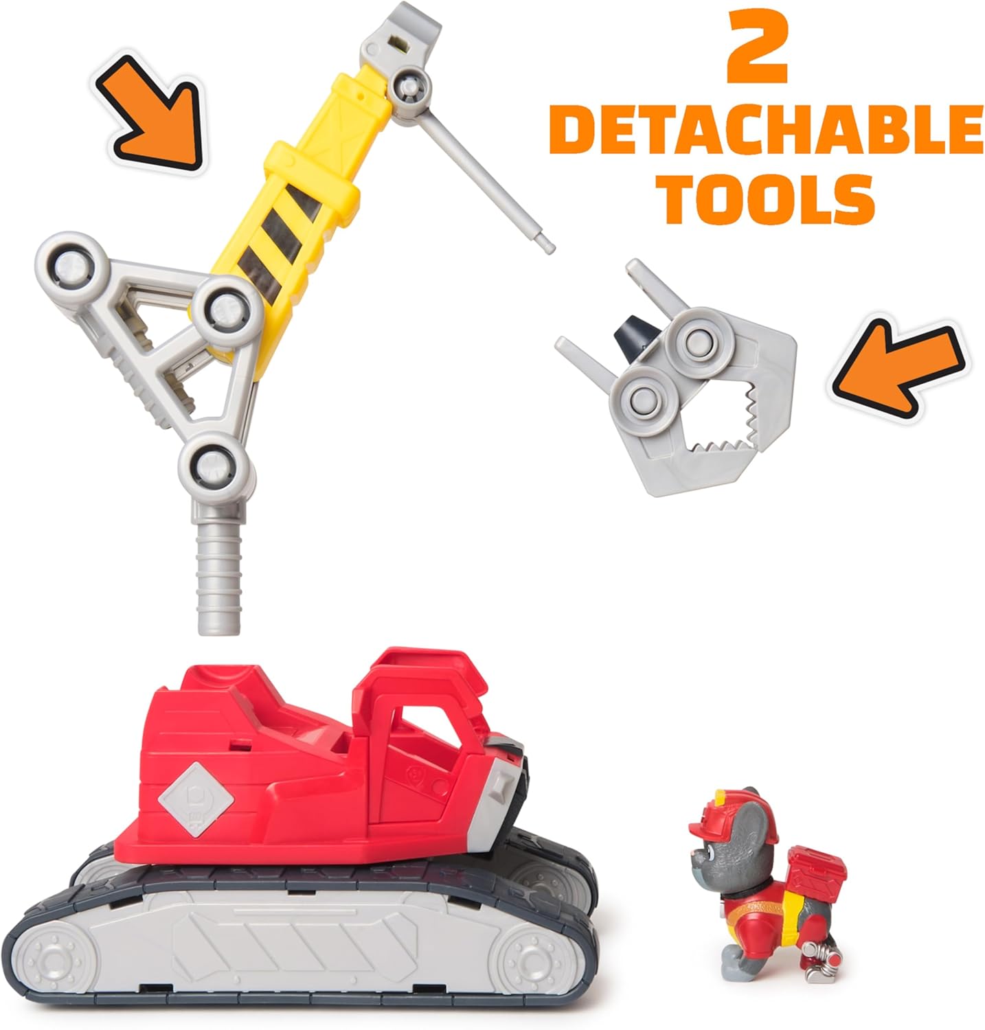 Paw Patrol Rubble And Crew Chargers Mega Power Crane With Charger Figure