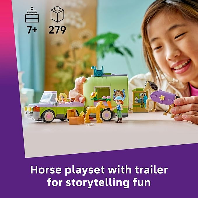 Lego Friends 42695 Horse And Baby Foal Trailer