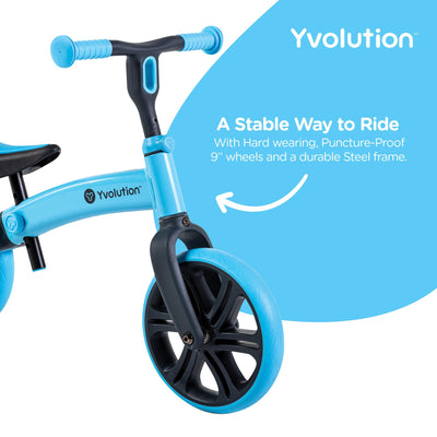Yvolution Junior Balance Bike Blue 18months - 4 years