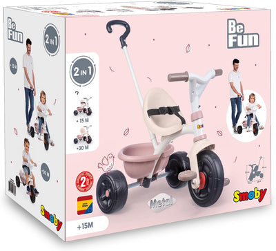 Smoby Be Fun 2 In 1 Trike Pink