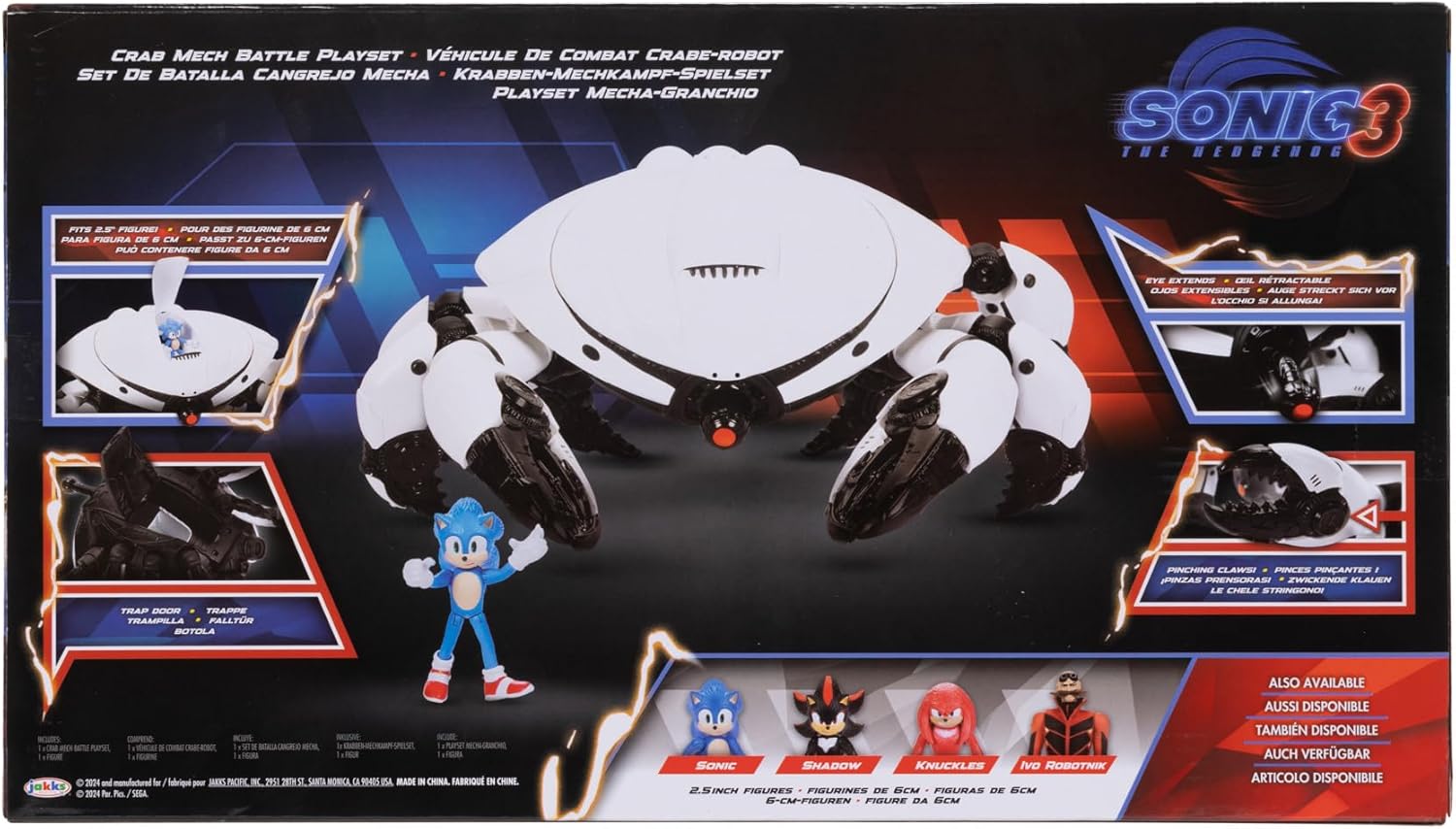 Sonic The Hedgehog Crab Mech Battle Playset