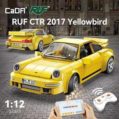 CaDA RUF CTR 2017 Yellowbird Remote Control Sports Car Construction Set 1:20