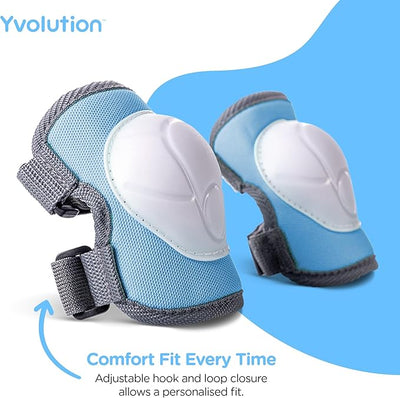 Yvolution Safety Pads - Elbows- Knees - Wrists - Blue