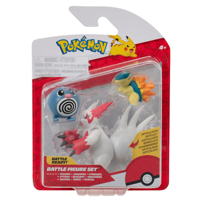 Pokemon Battle Figure 3 Pack Poliwag / Zangoose / Cyndaquil