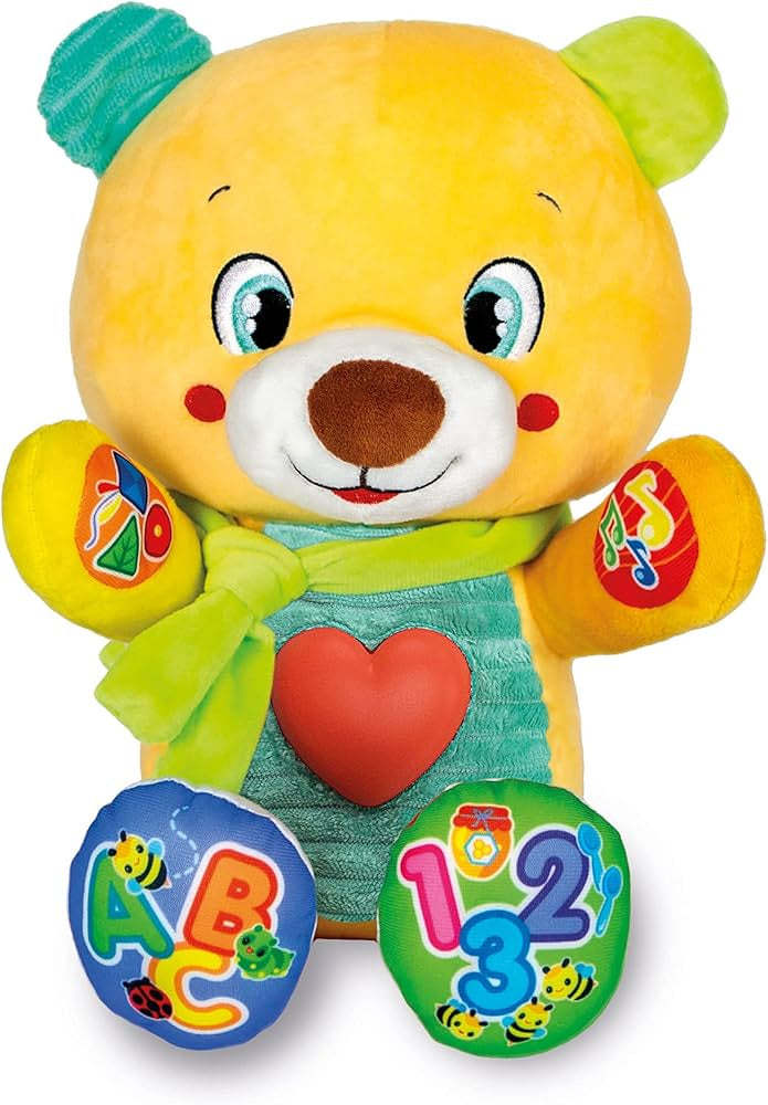 Clementoni Interactive Baby Bear Soft Toy Cuddles And Words
