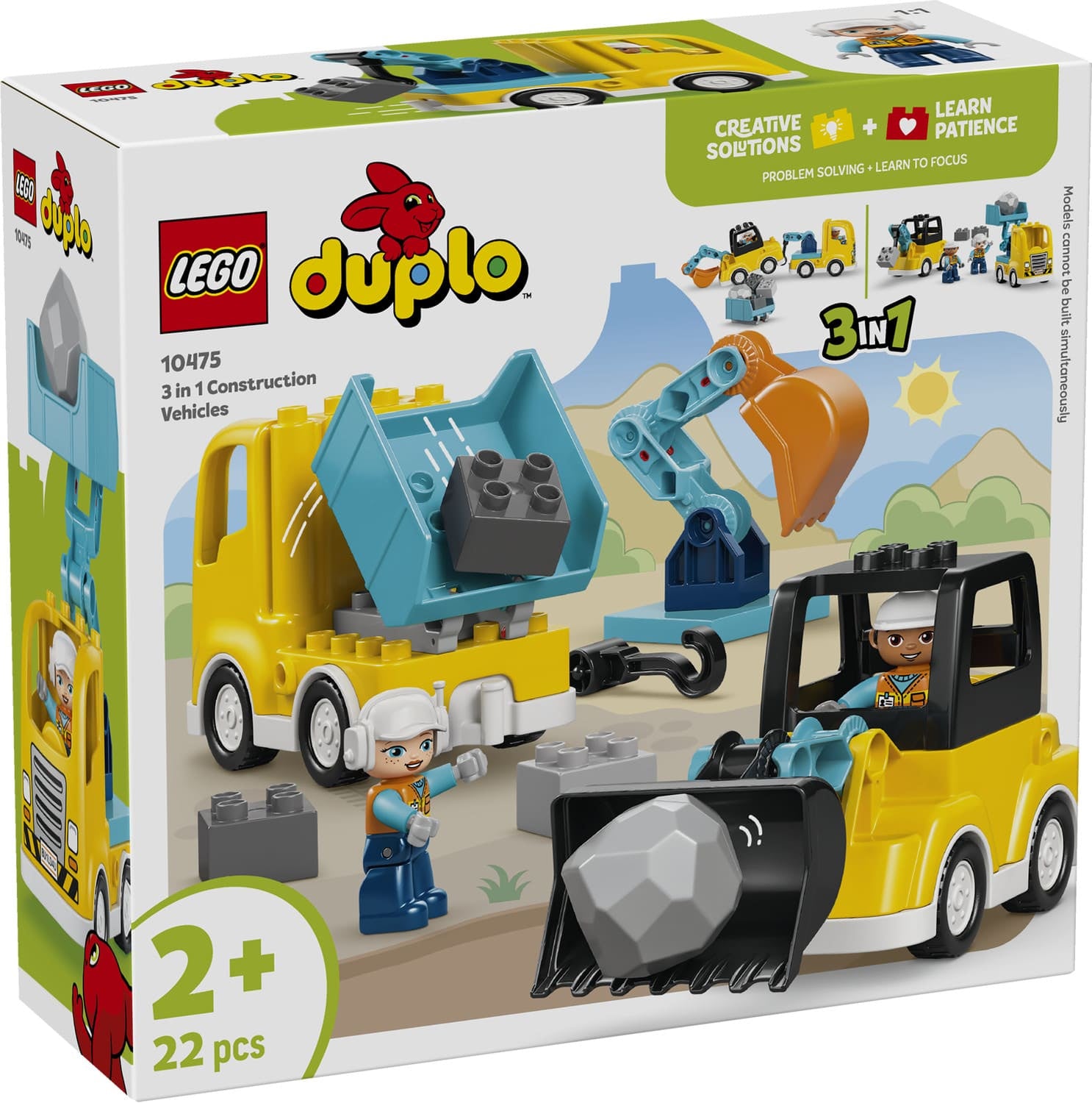 Lego Duplo 10475 3 In 1 Construction Vehicles