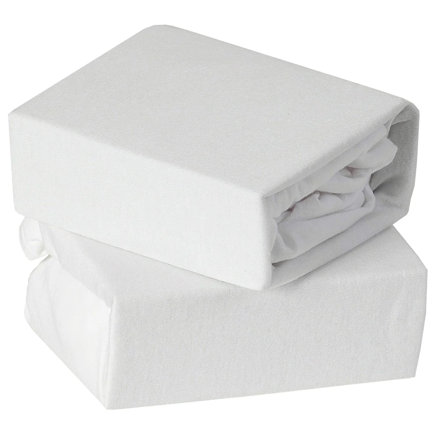 Baby Elegance Travel Cot Fitted Sheet White x 2