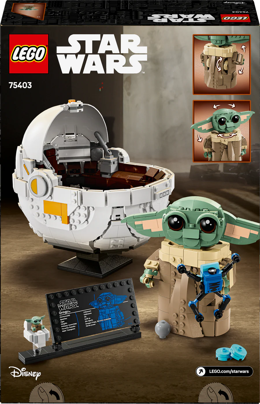 Lego Star Wars 75403 Grogu With Hover Pram