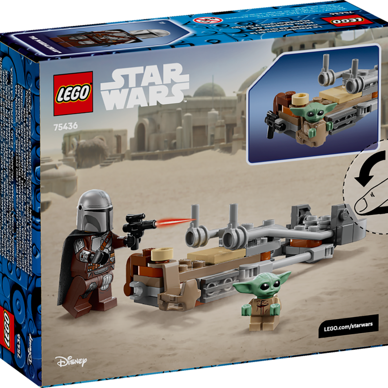 Lego Star Wars 75436 The Mandalorian And Grogu's Speeder Bike