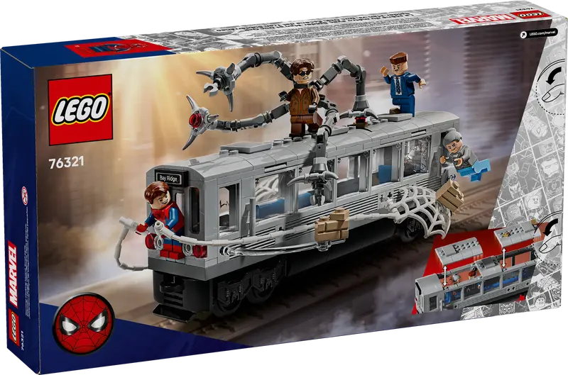 Lego Marvel 76321 SpiderMan vs Doc Ock Subway Train Scene