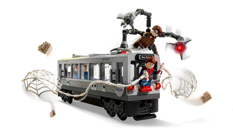 Lego Marvel 76321 SpiderMan vs Doc Ock Subway Train Scene