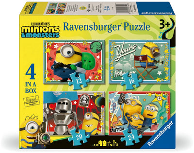 Minions And Monsters 4 In A Box Jigsaw