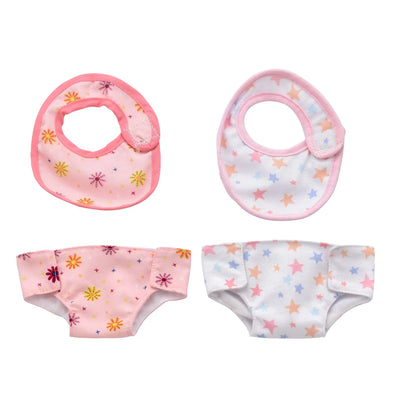 Dolls World Bibs And Nappies For 18" Dolls