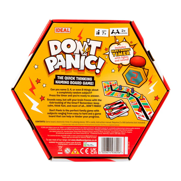 Don't Panic The Quick Thinking Board Game