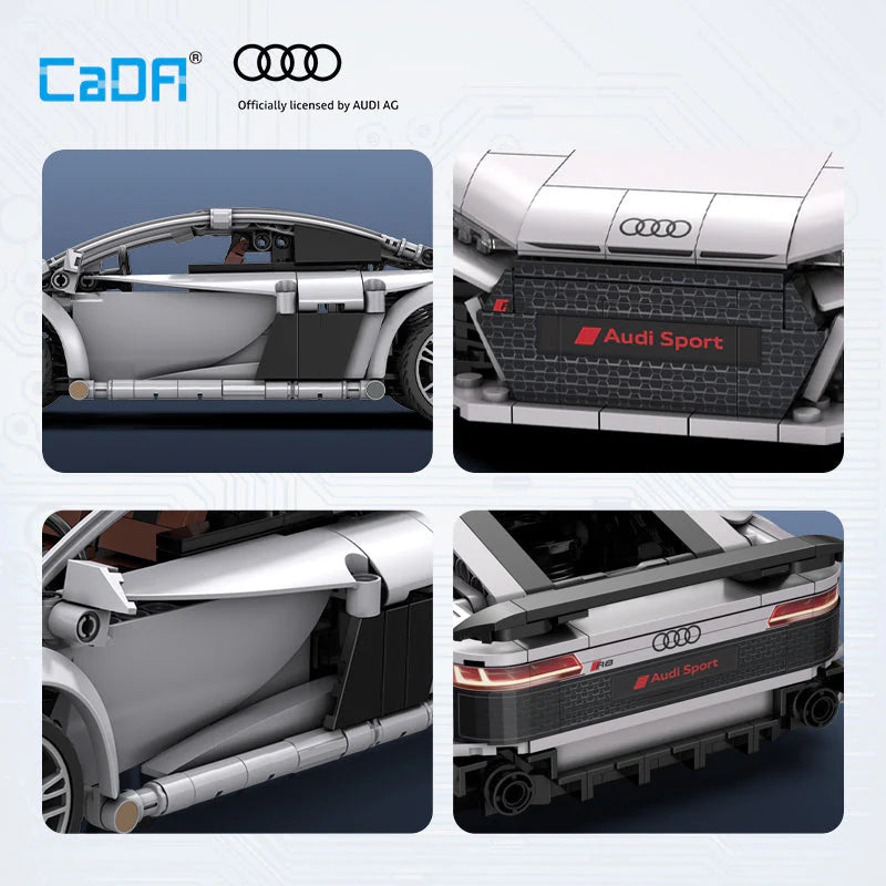 CaDA Audi R8 Coupe Construiction Set With Remote Control 536pc 1:14