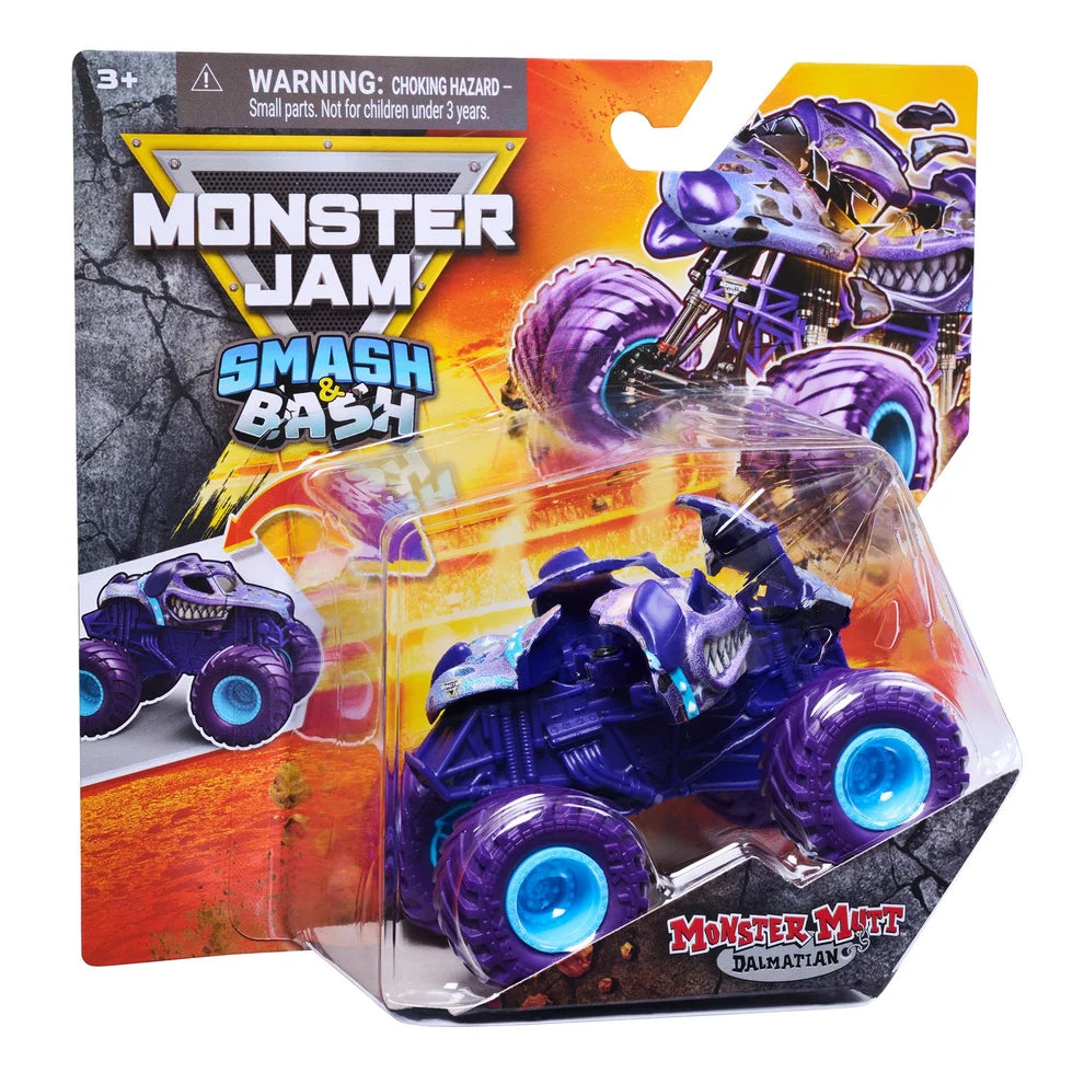 Monster Jam Monster Truck Smash And Bash 1:64 Monster Mutt Dalmation