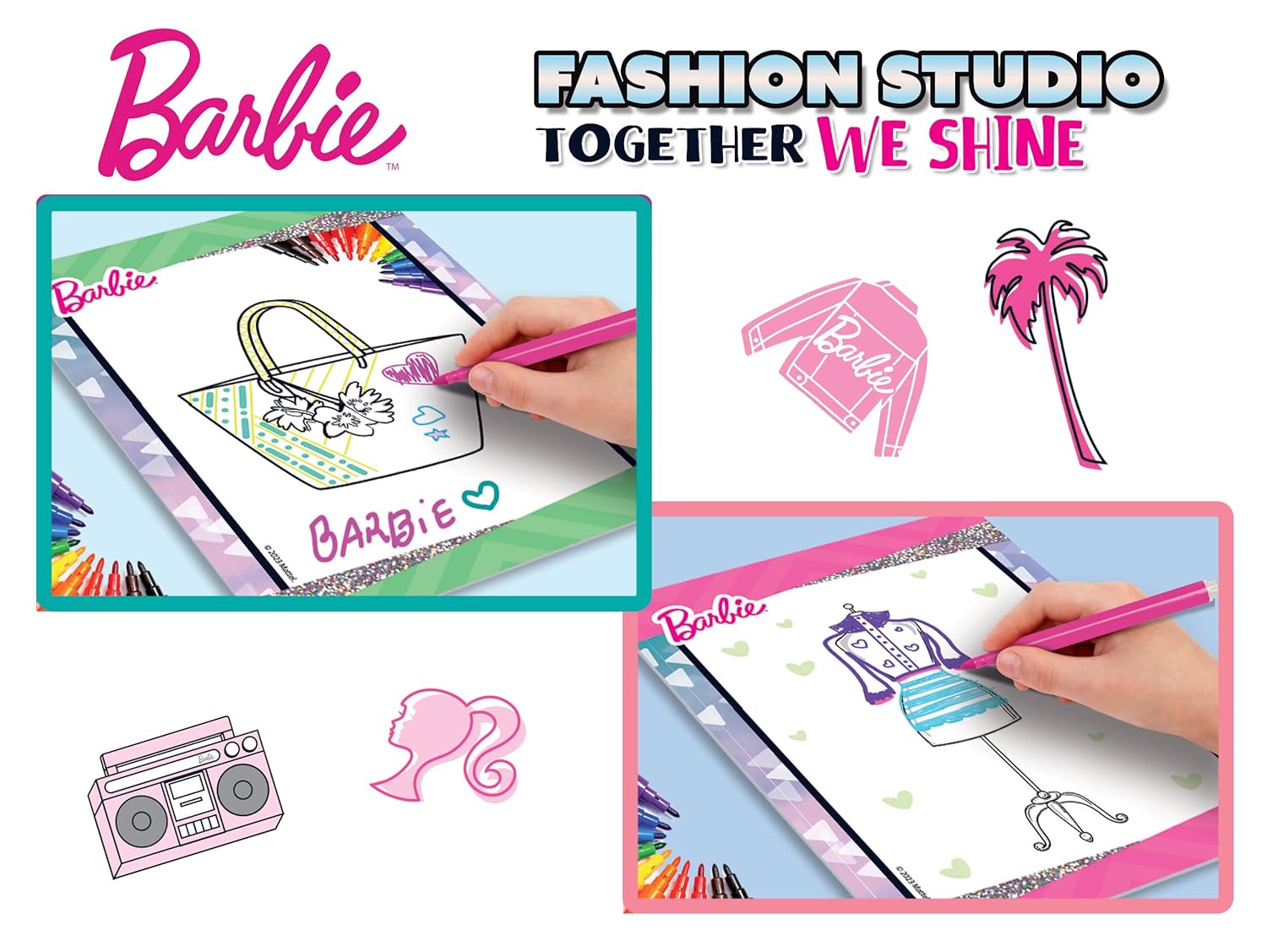 Barbie Fashion Studio Together We Shine Sketchbook
