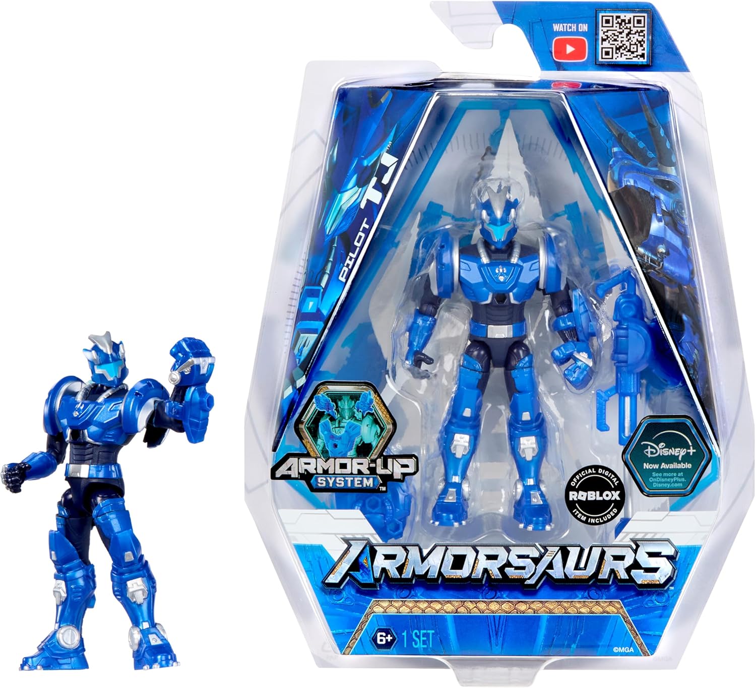 Armorsaurs 3.75" Action Figure Triceratops Pilot TJ