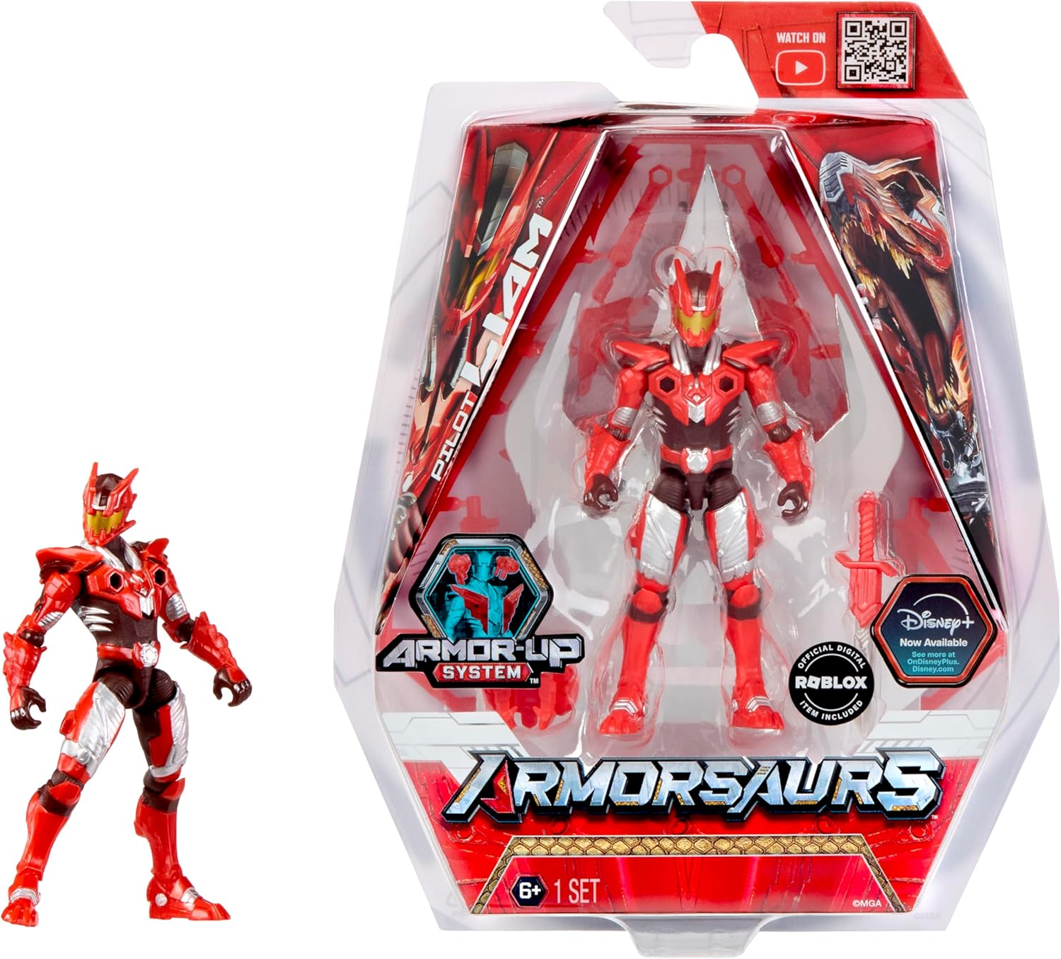 Armorsaurs 3.75" Action Figure T Rex Pilot Liam