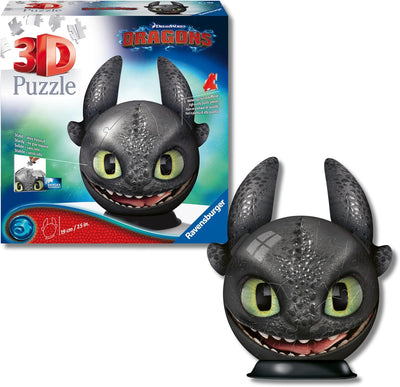 Dreamworks Dragons 72pc 3D Jigsaw Puzzle Ball 7.5"