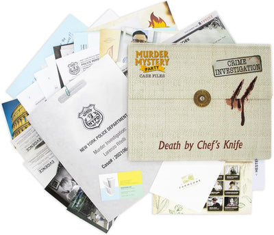 Murder Mystery Party Game Death By Chef's Knife