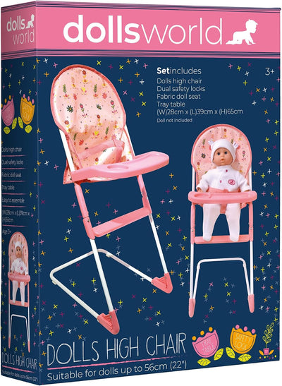 Dolls World Dolls High Chair For Dolls Up To 56cm
