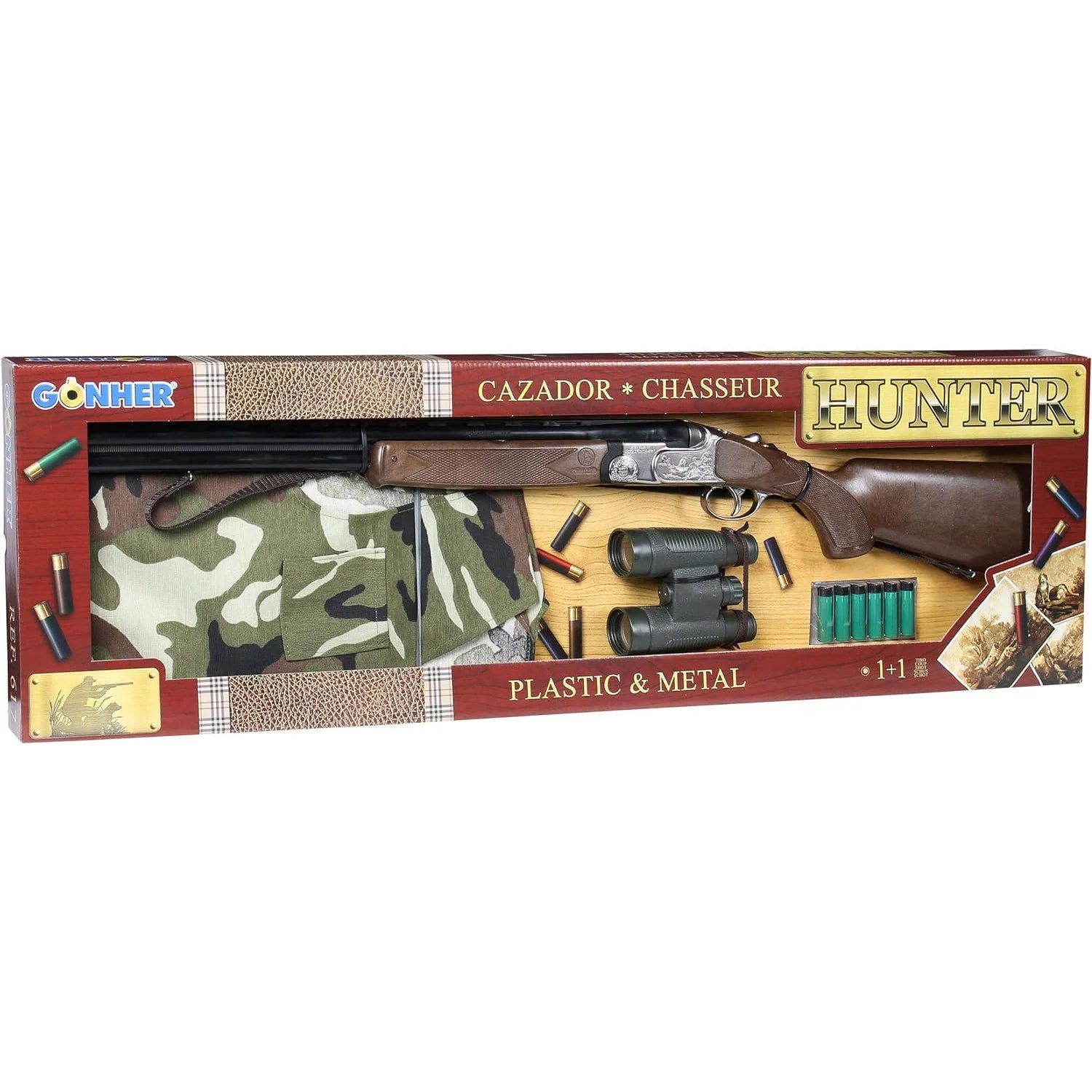 Gonher Hunter Rifle With Binoculars Playset