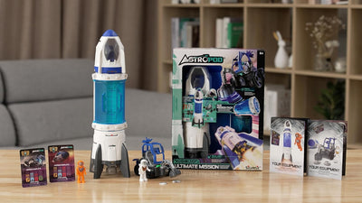 Astropod Deluxe Buildable STEM Space Rocket Toy With Real Vapour Effects And Sounds
