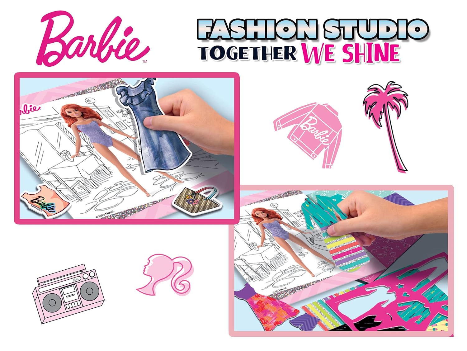 Barbie Fashion Studio Together We Shine Sketchbook