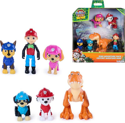 Paw Patrol Dino 6pc Adventure Figure Pack