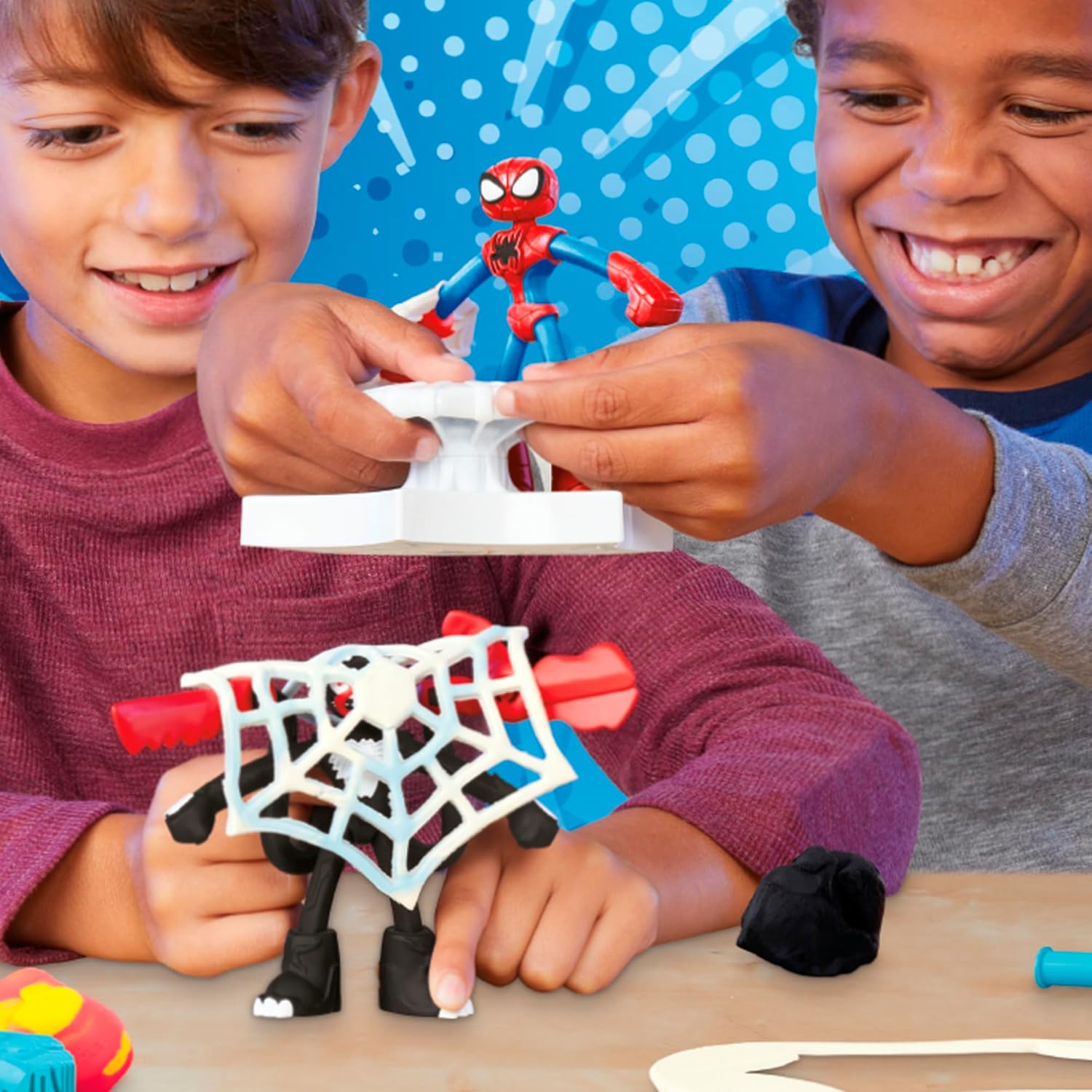 Play-Doh SpiderMan Launch And Slice Battle Playset