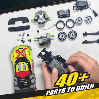 Exost Build 2 Drive Rechargeable Buildable Remote Control Car 2 Pack