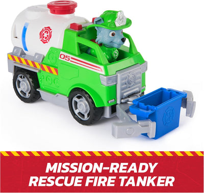Paw Patrol Fire Rescue Vehicle Rocky With Rescue Fire Tanker