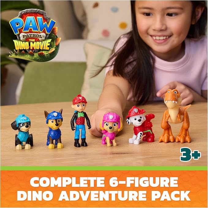 Paw Patrol Dino 6pc Adventure Figure Pack