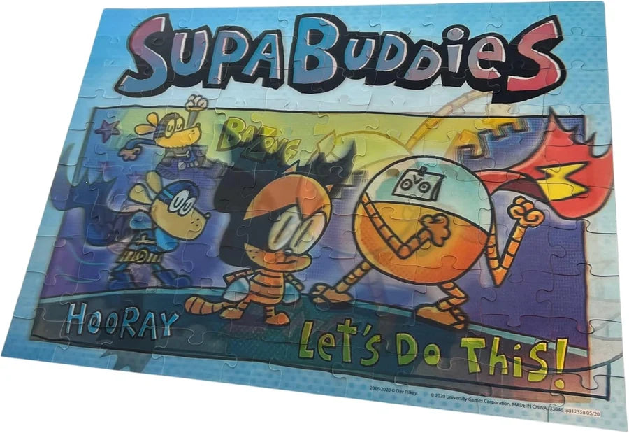 Dog Man Supa Buddies 100pc Lenticular Jigsaw Puzzle