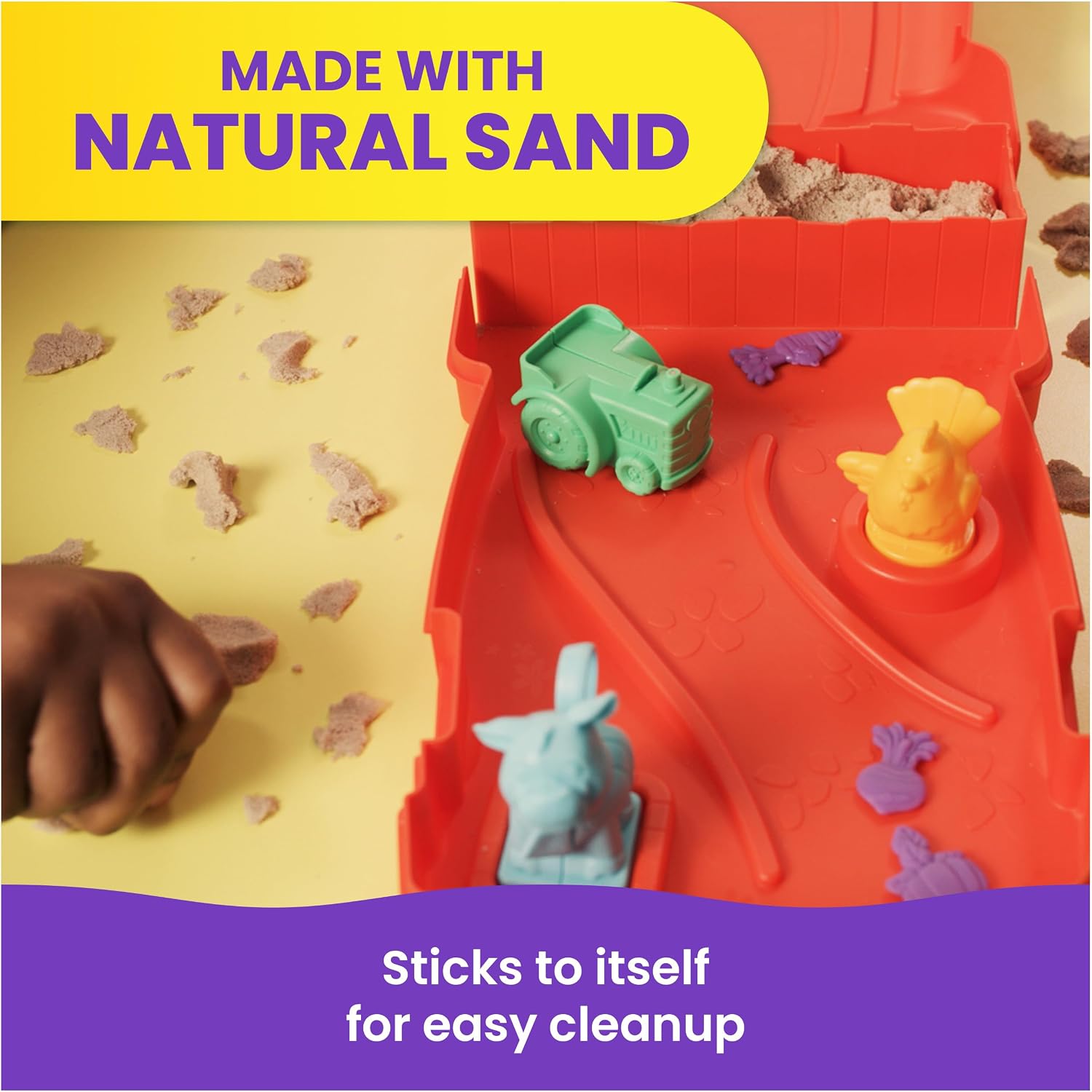 Kinetic Sand Sandy Farm Playset