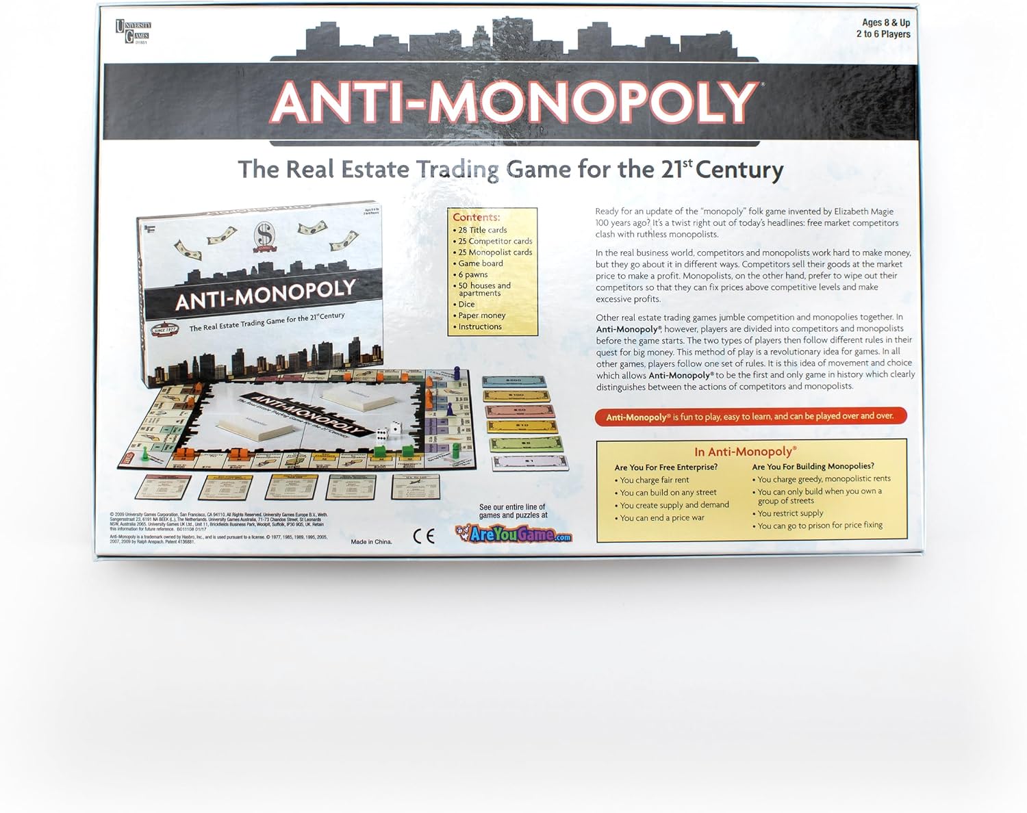 Anti Monopoly Board Game