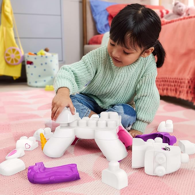 Mega Bloks 3 In 1 Build And Enchant Unicorn Construction Set