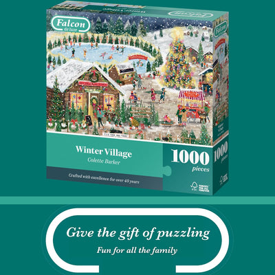 Jumbo Winter Village 1000pc Christmas Jigsaw Puzzle