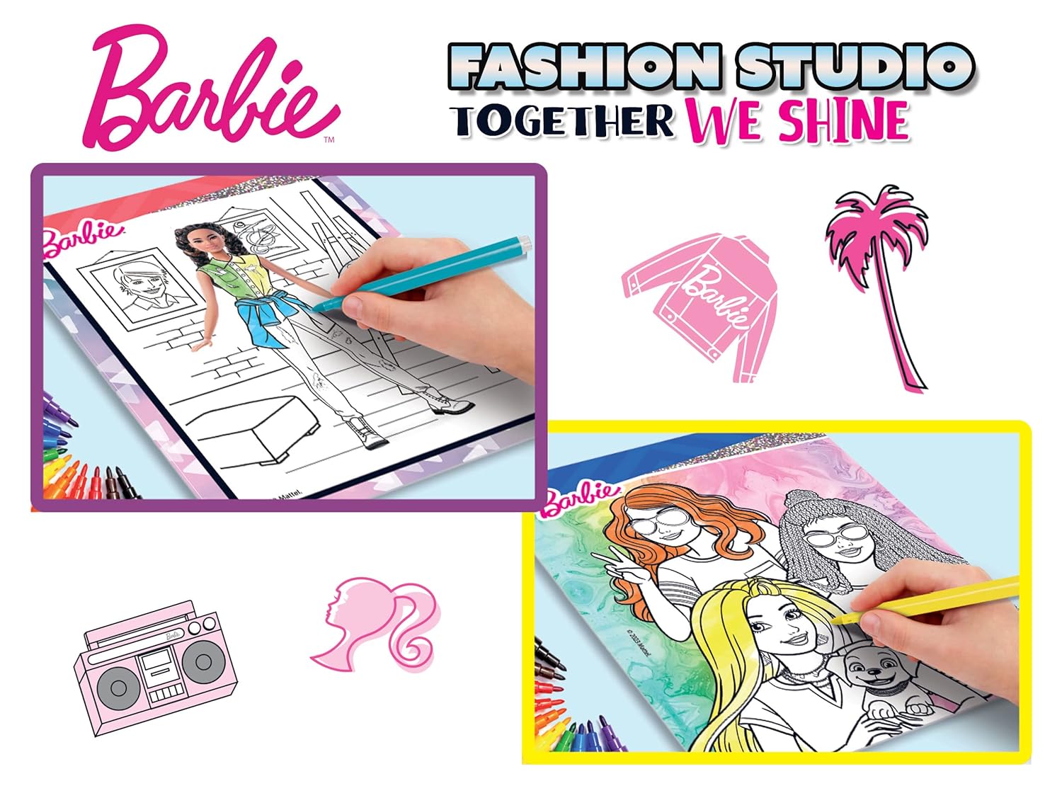 Barbie Fashion Studio Together We Shine Sketchbook