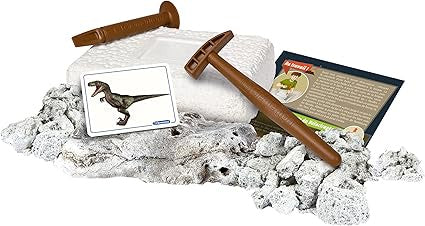 Science And Play Archeo Fun Velociraptor Dinosaur Glow In The Dark Dig Set